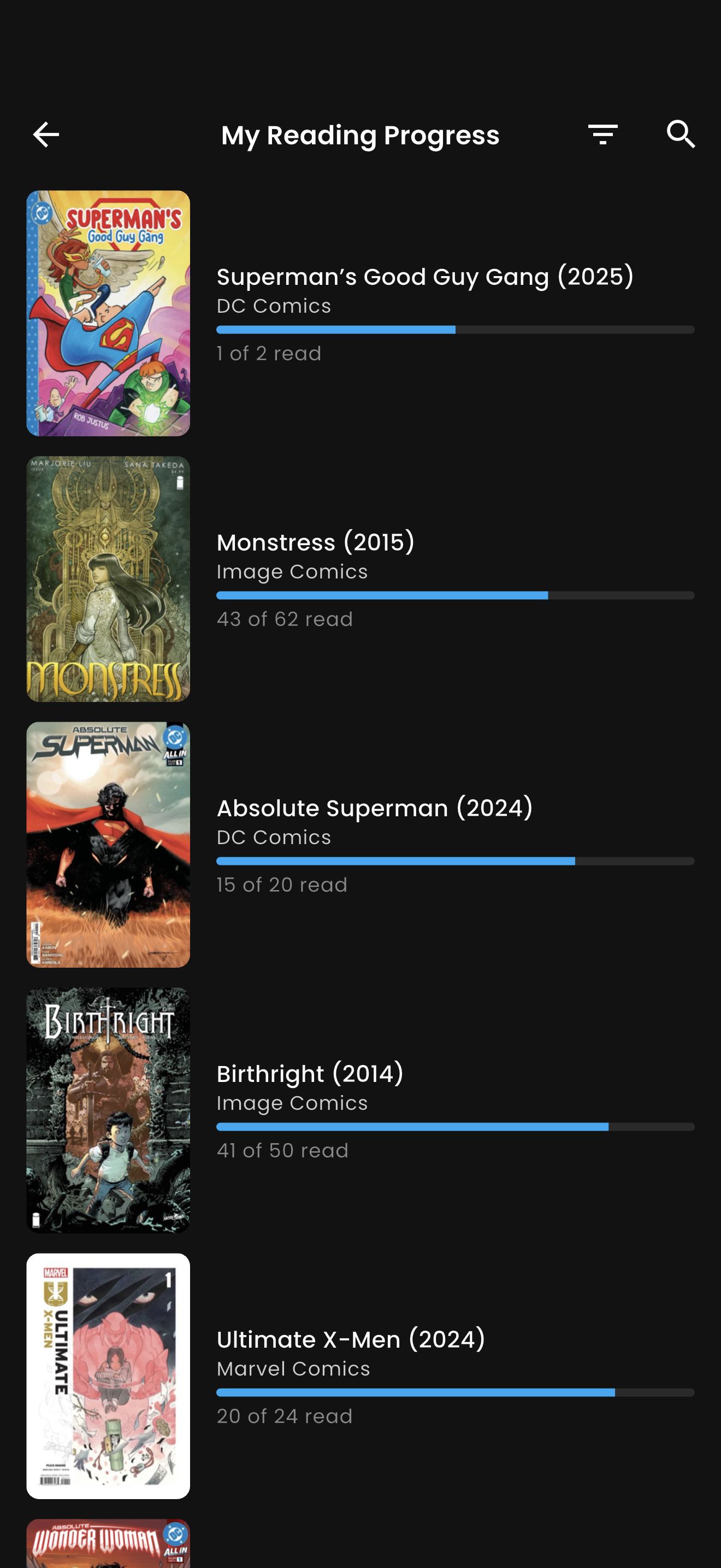 VerseDB mobile app - Reading screen